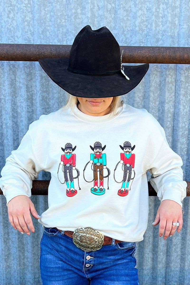 Roping Around The Christmas Tree Pullover by Sterling Kreek - BFF Here