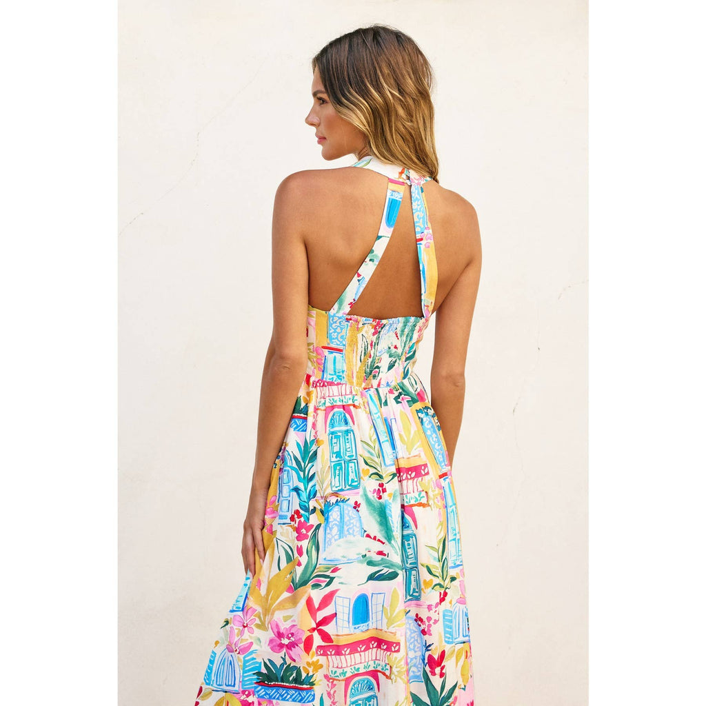 Havana Daydream Halter Dress - BFF Here