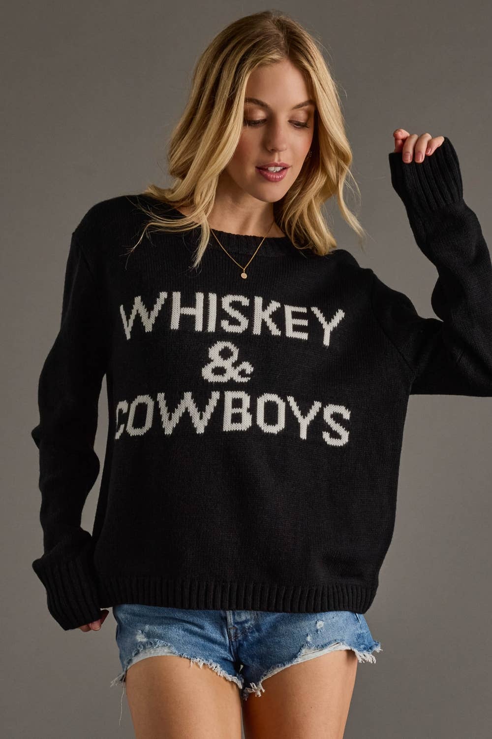 PREORDER: Whiskey & Cowboys Sweater by Panache (ETA: Late December) - BFF Here