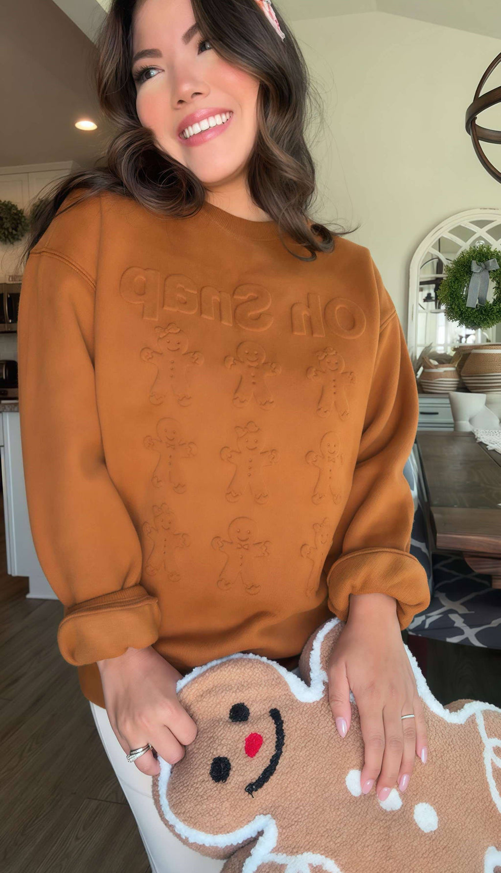 Evelyn 3D Embossed Sweater - Oh Snap! By JadyK - BFF Here