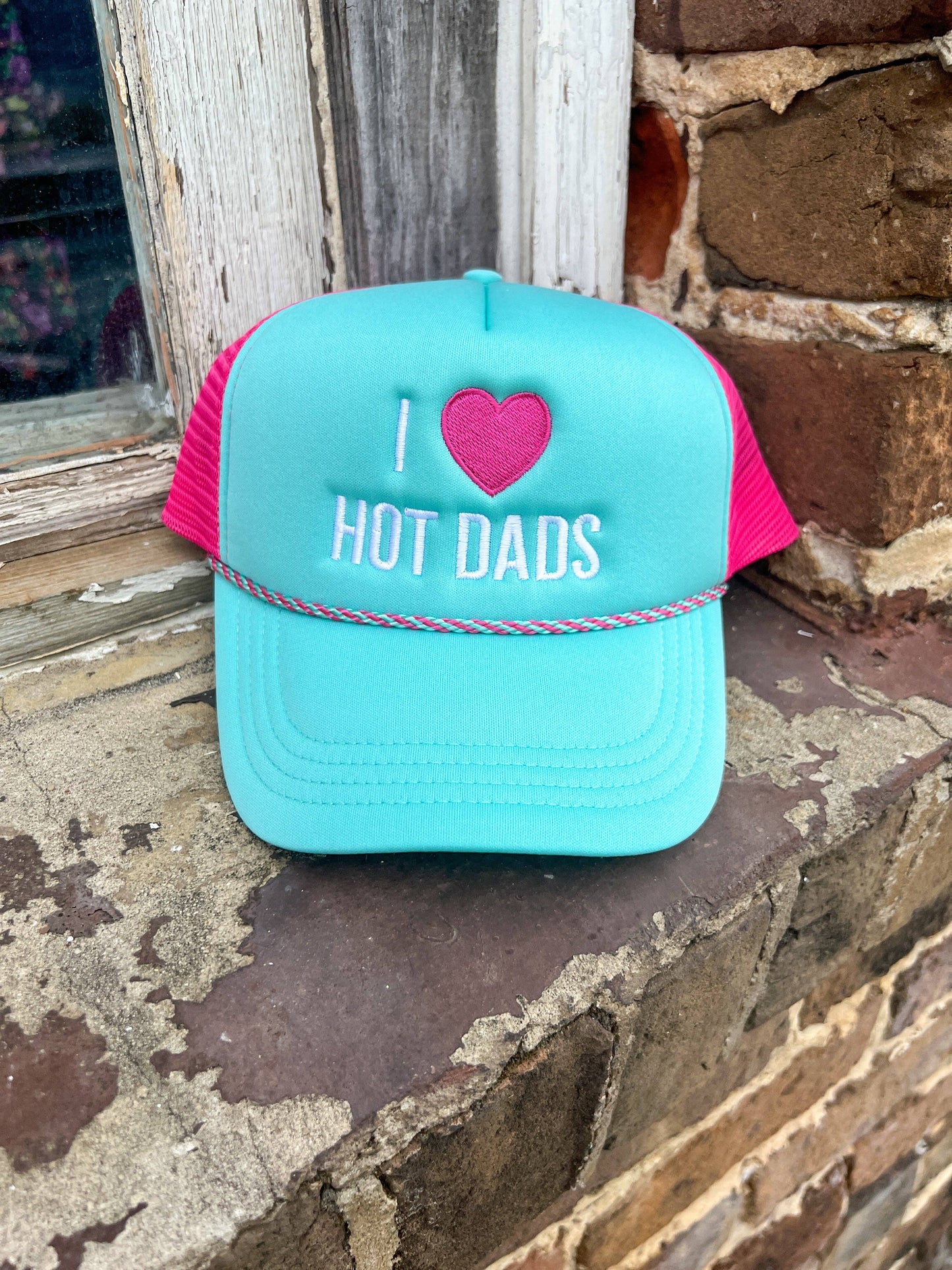 I Love Hot Dads Trucker Hat - BFF Here