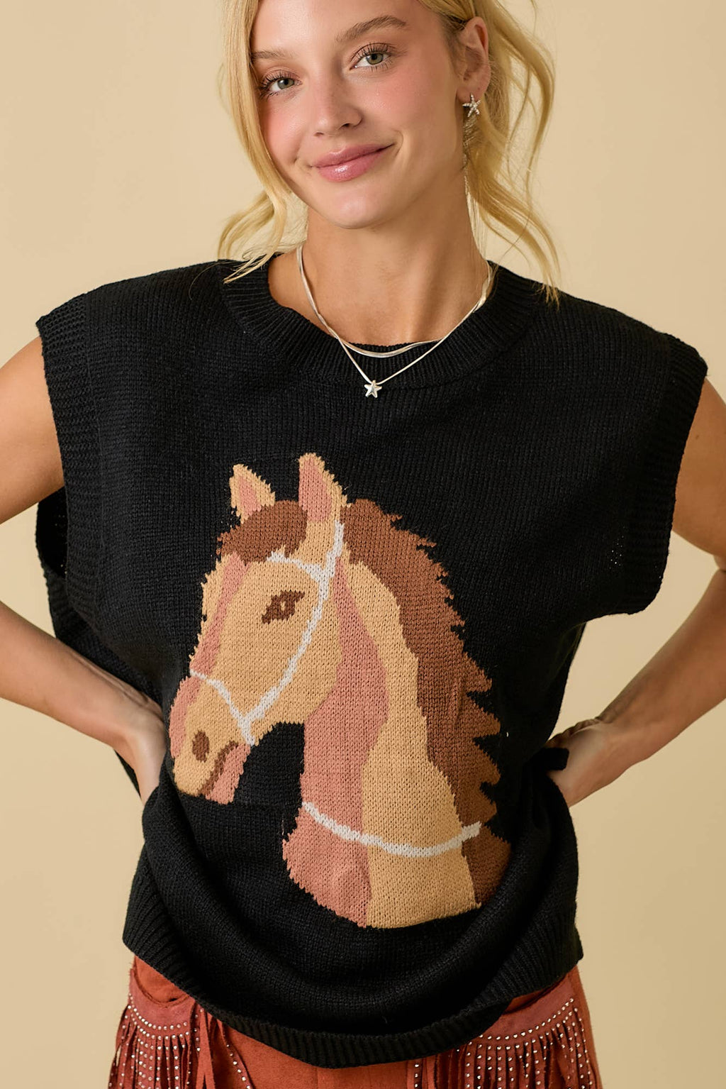 Stirrup Some Style Sweater Vest by Main Strip - BFF Here