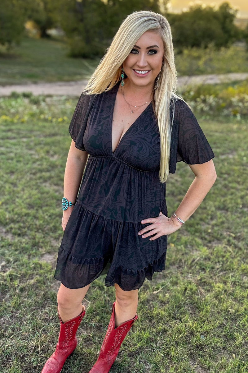 Tooled In Black Dress by Sterling Kreek - BFF Here