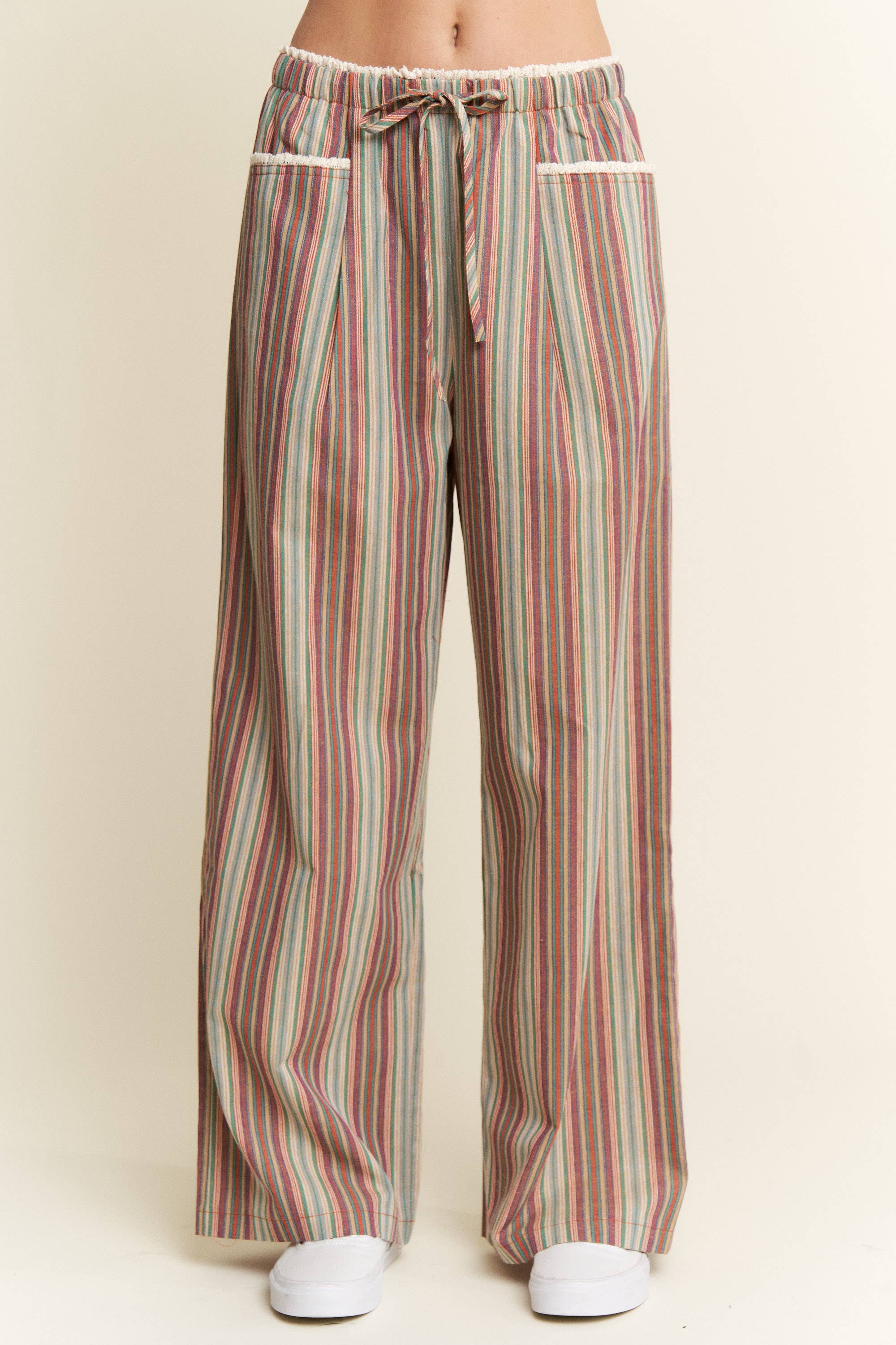 PREORDER: Eclectic Stripe Linen Pants by Jade by Jane (ETA: Beginning of October) - BFF Here