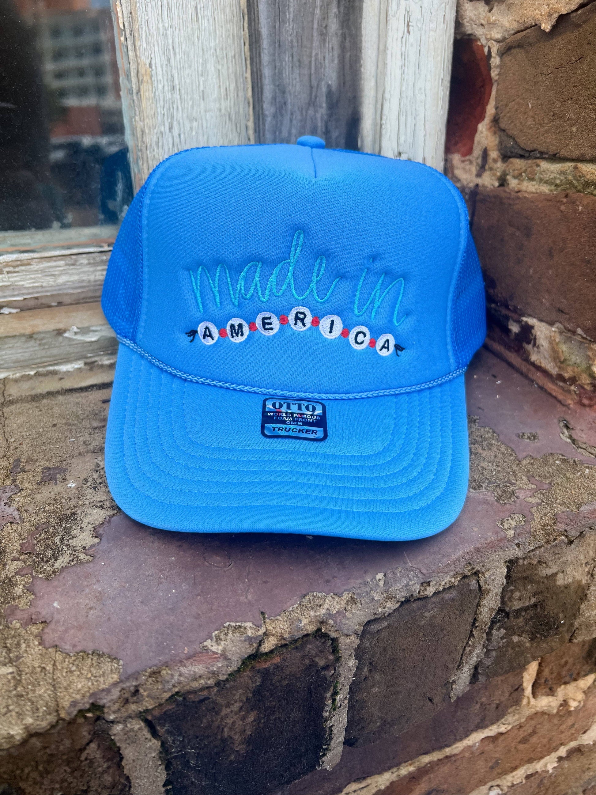 America Friendship Bracelet  Trucker Hat - BFF Here