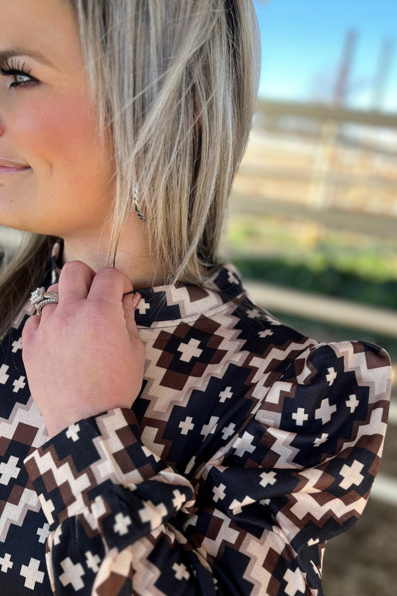 Ruidoso Aztec Top by Sterling Kreek - BFF Here
