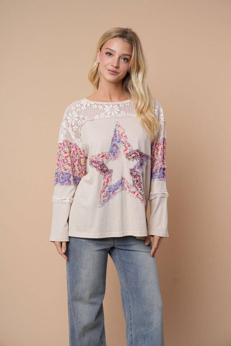 Shining Star Patchwork Top - BFF Here