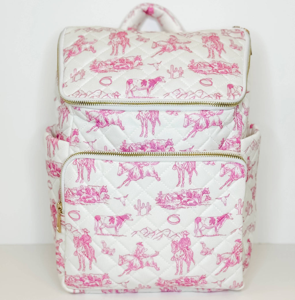 PREORDER: Pink Rodeo Queen: Cowgirl Pattern Bags / Choice of Style (Ships Beginning of April) - BFF Here