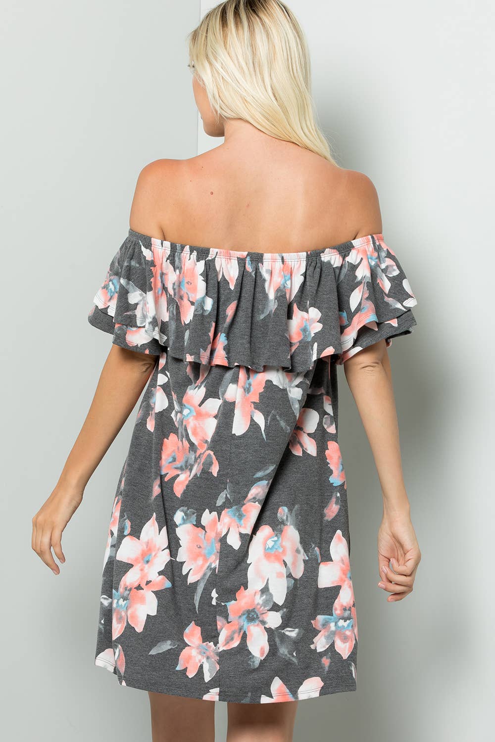 Petal Whispers Off-Shoulder Dress - BFF Here