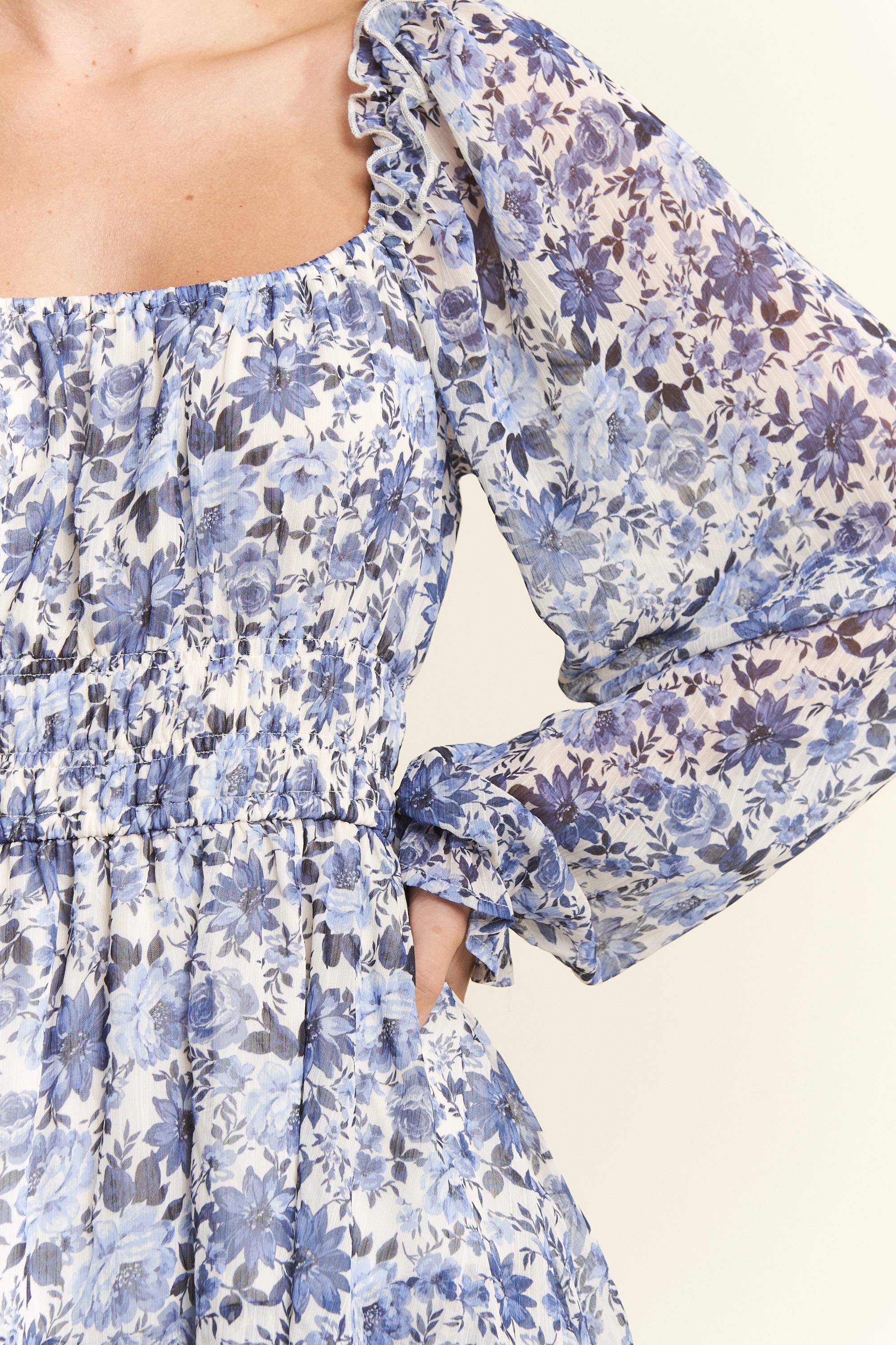 PREORDER: Blue Blossom Sheer Romper by Jade by Jane (ETA: End of September) - BFF Here