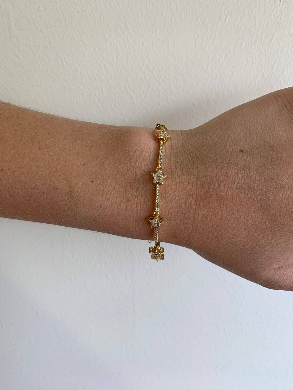 Stellar Sparkle Star Bracelet / Gold - BFF Here