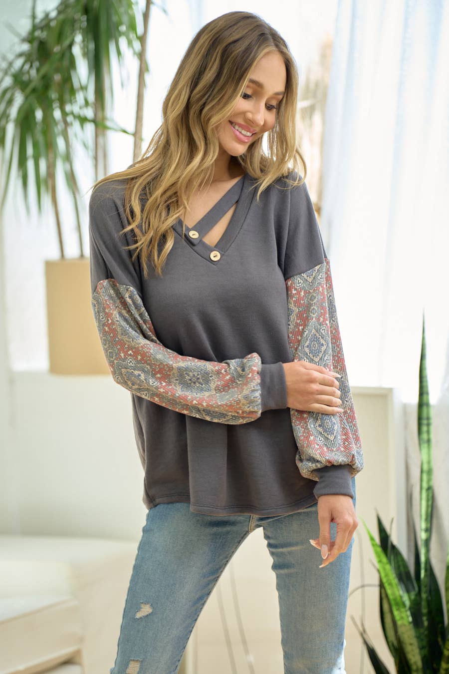 Free Spirit Boho Sleeve Top - BFF Here