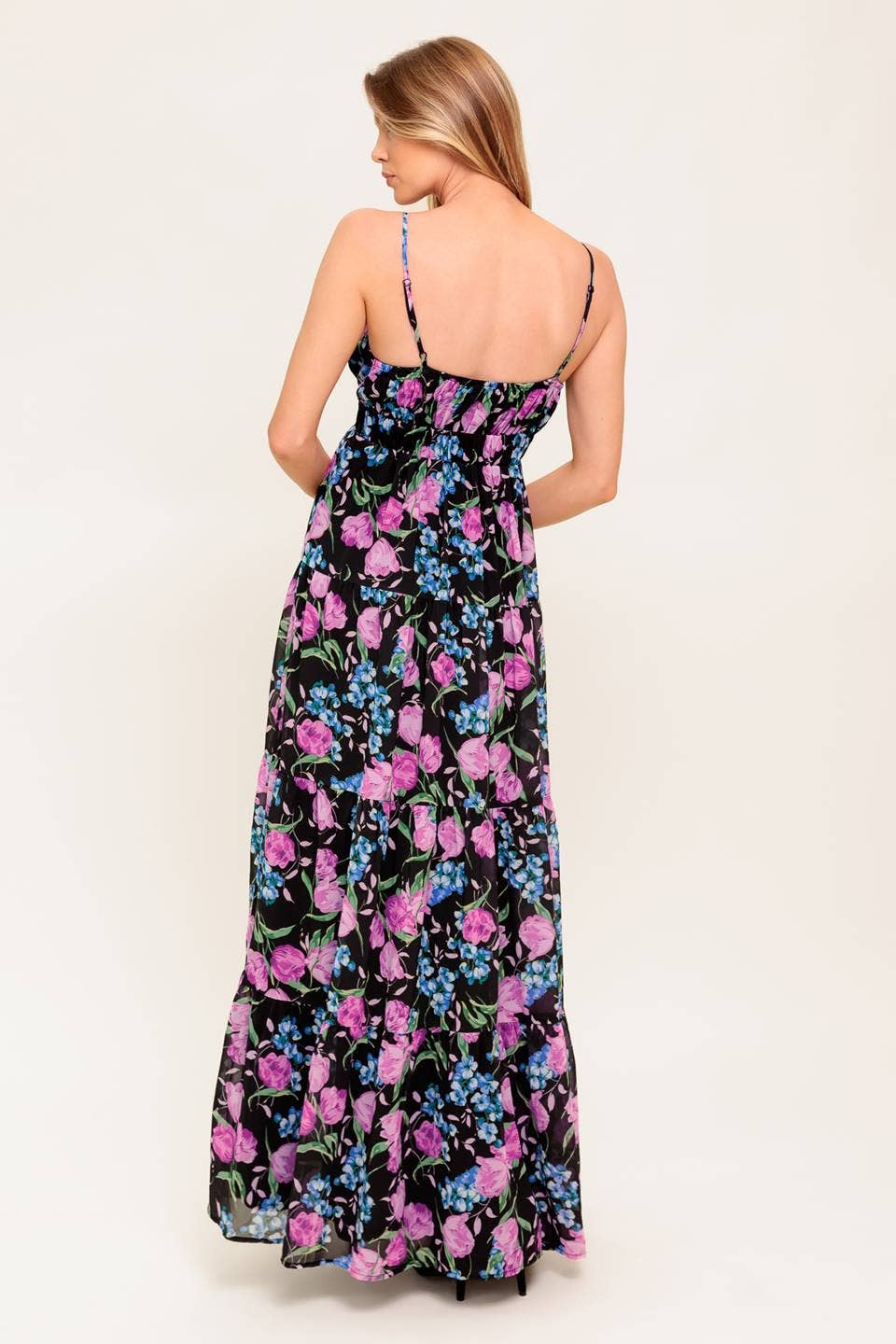 Midnight Garden Maxi Dress by Flying Tomato - BFF Here
