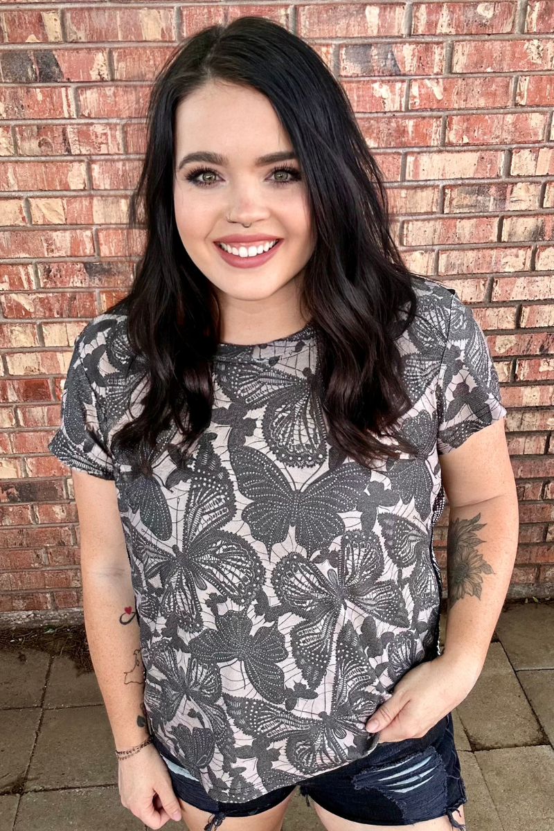 Love Is Like A Butterfly Top by Sterling Kreeek - BFF Here