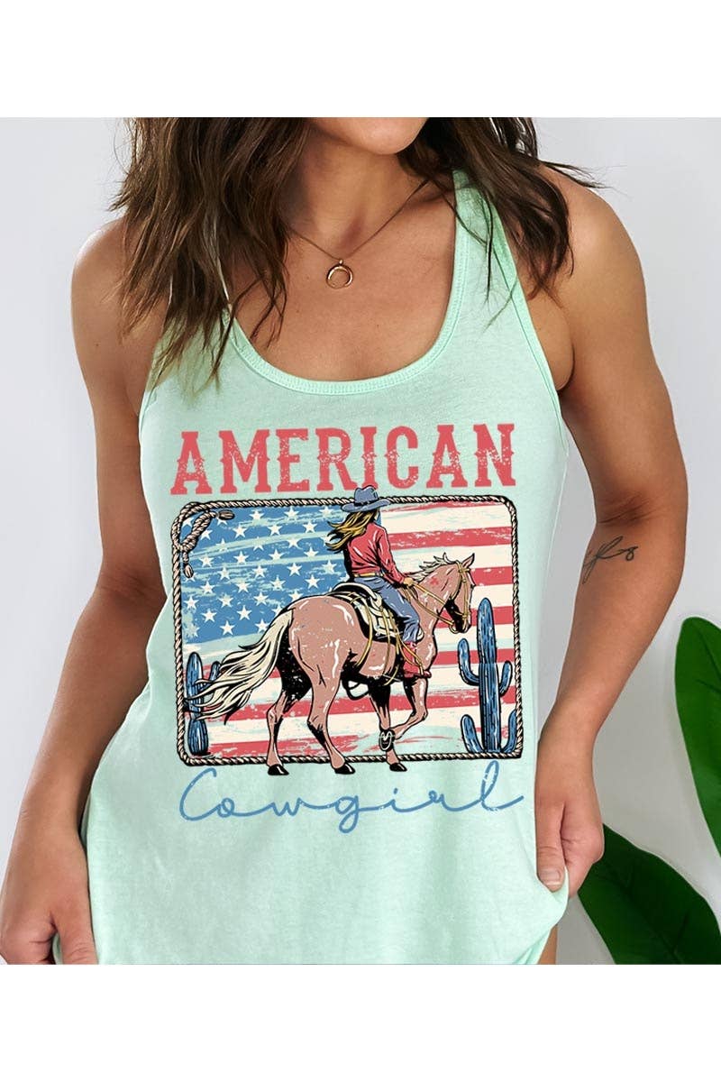American Cowgirl Rebel Racerback Tank - BFF Here
