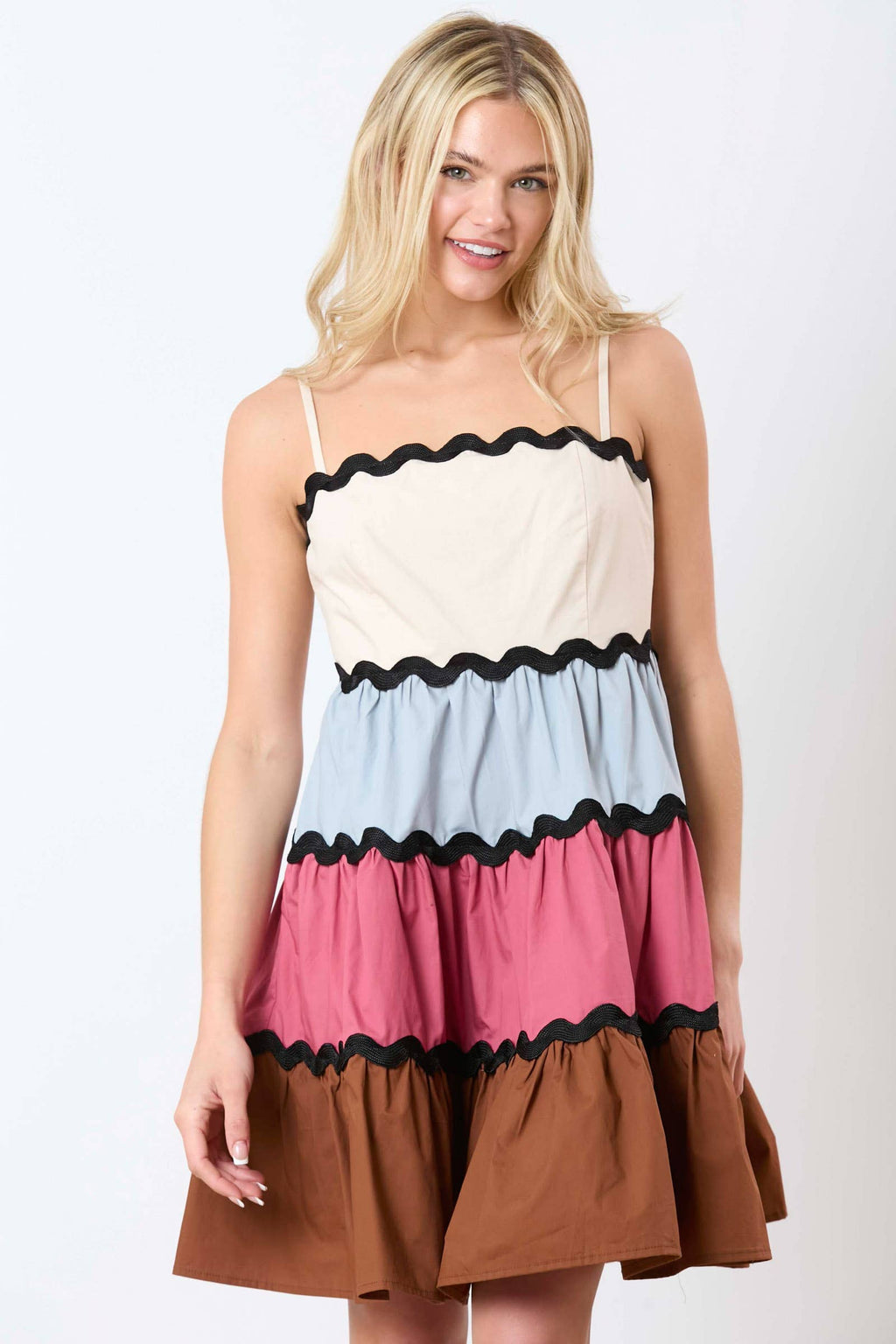 Summer Wave: Scallop Trim  Dress - BFF Here