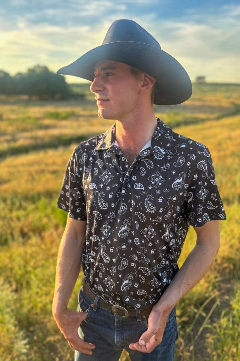 Bandana Country Mens Polo - BFF Here