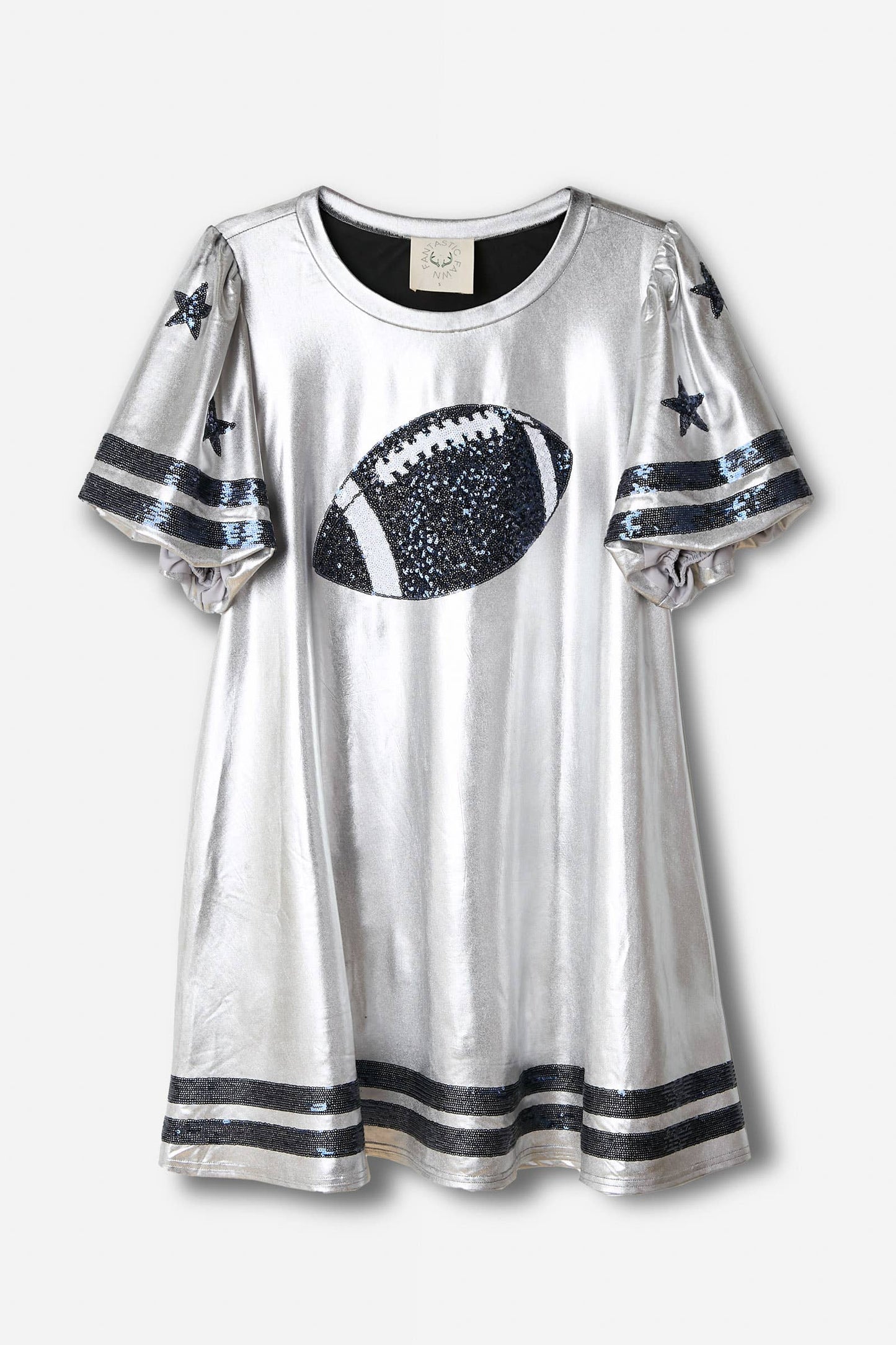 Touchdown Shine: Football Tunic Dress - BFF Here