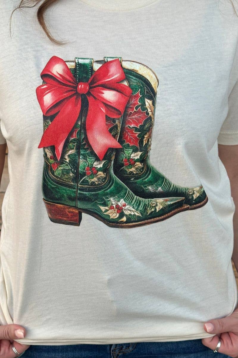 All I Want For Christmas Is Boots Tee by Sterling Kreek