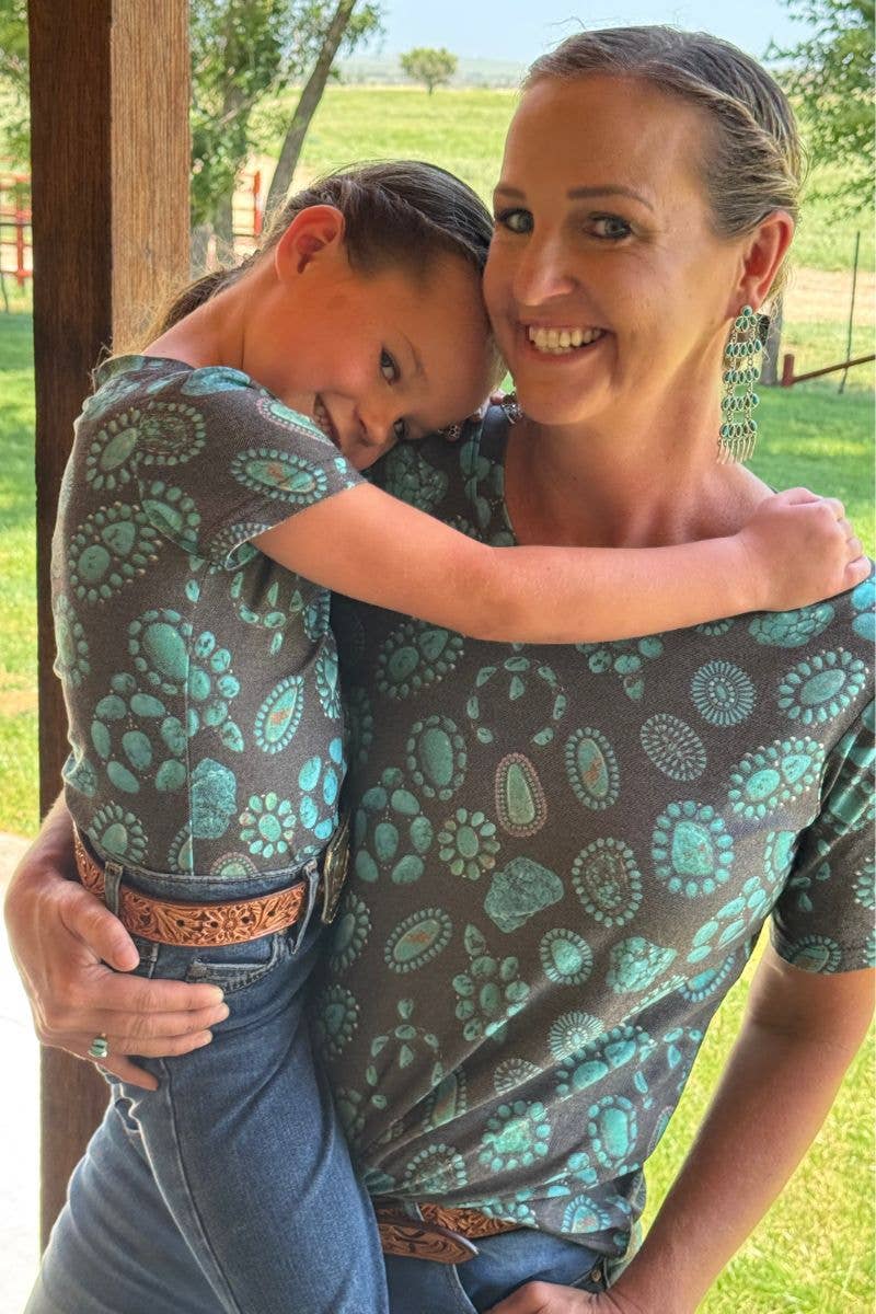 Forever In Turquoise Crew Neck Tee by Sterling Kreek - BFF Here