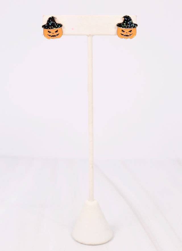 Superstitious Jack o Lantern Earring ORANGE - BFF Here