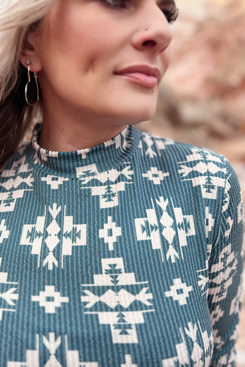 Cyan Canyon Top by Sterling Kreek - BFF Here