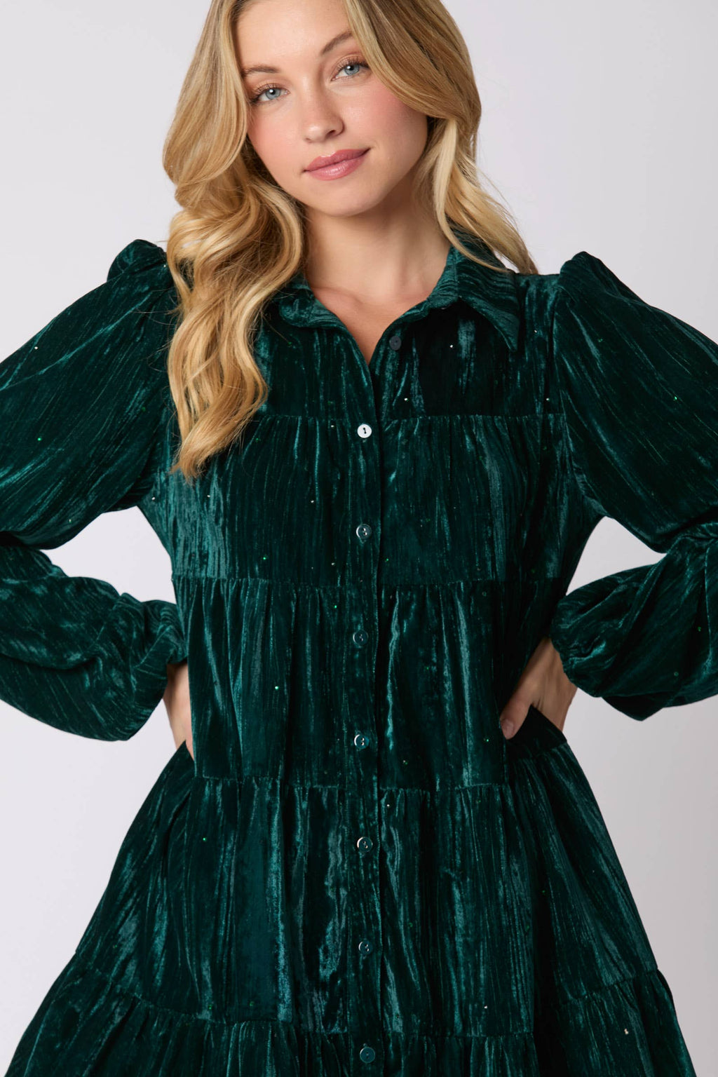 Forest Velvet Dress - BFF Here