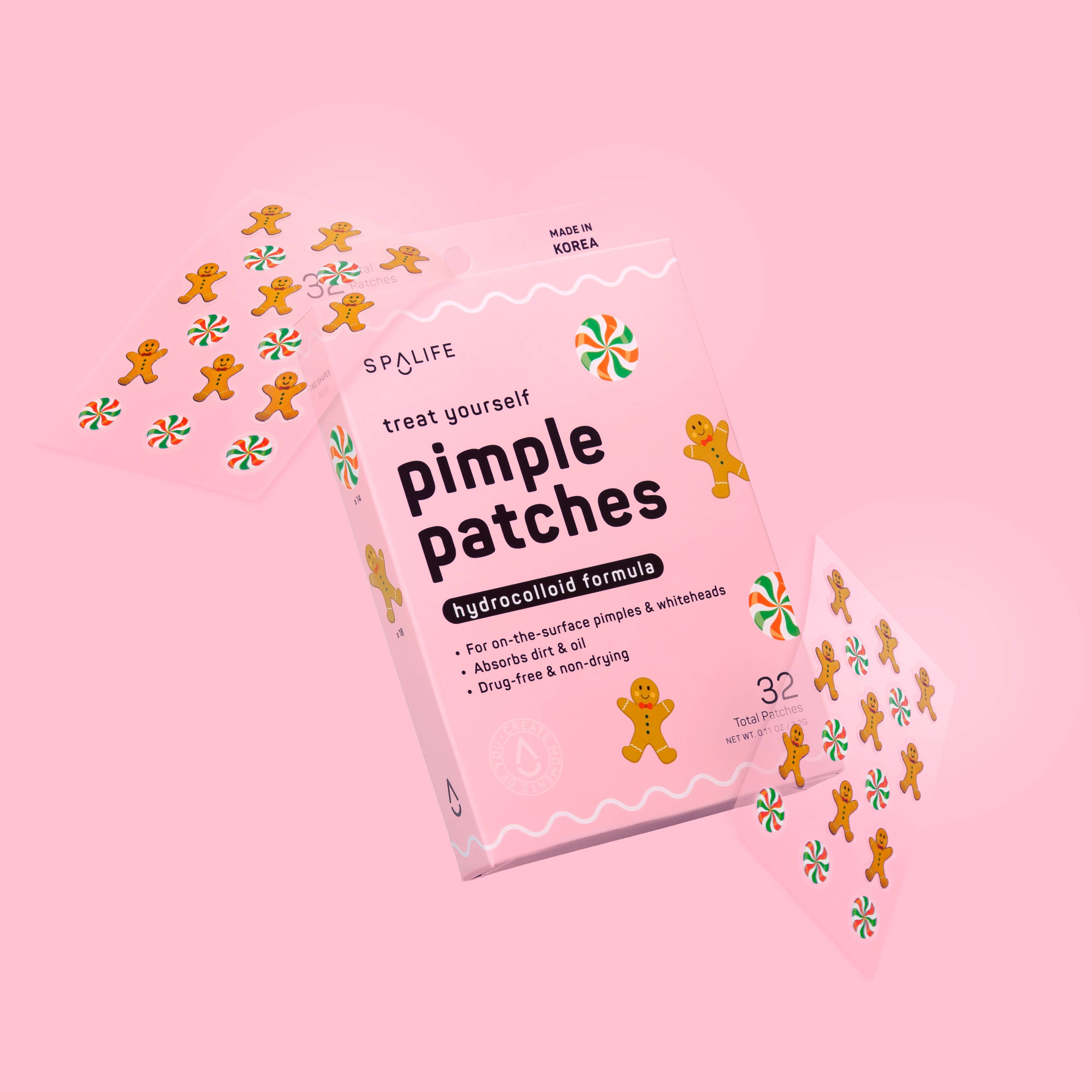 Holiday Gingerbread & Candies Hydrocolloid Pimple Patches - BFF Here