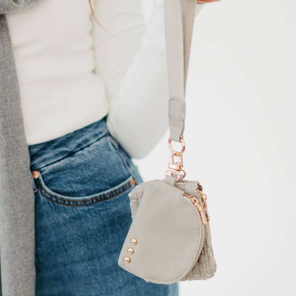 Wonderlust Woven Dual Pouch Wristlet by Pretty Simple - BFF Here