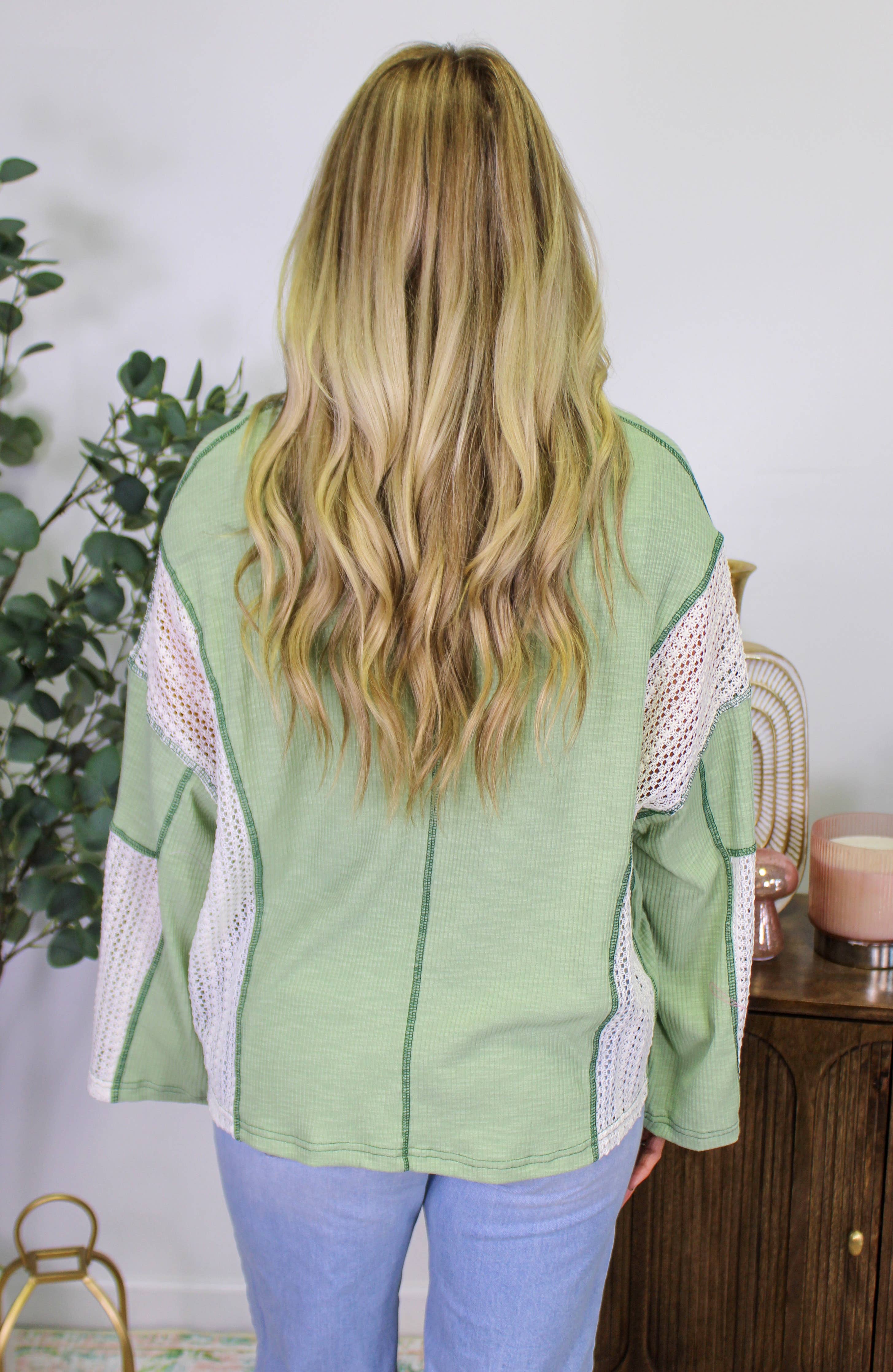 PREORDER: Sage and Sunshine Crochet Top (Ships Middle of November) - BFF Here