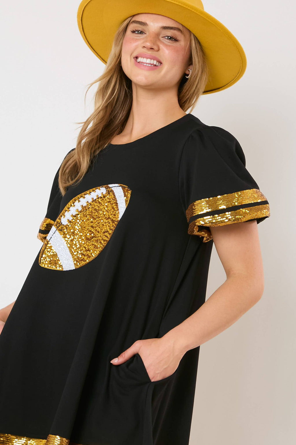 Championship Sparkle Football Dress / Choice of Color - BFF Here