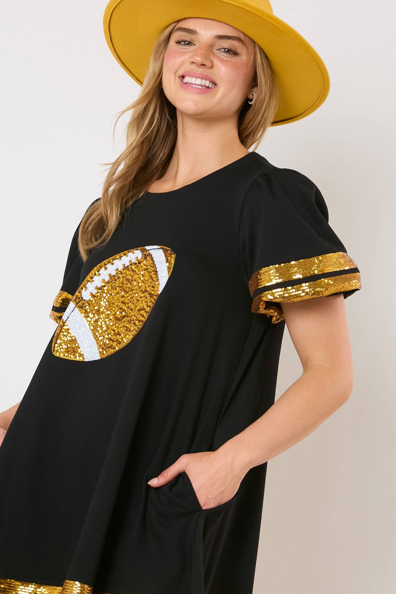 Championship Sparkle Football Dress / Choice of Color - BFF Here