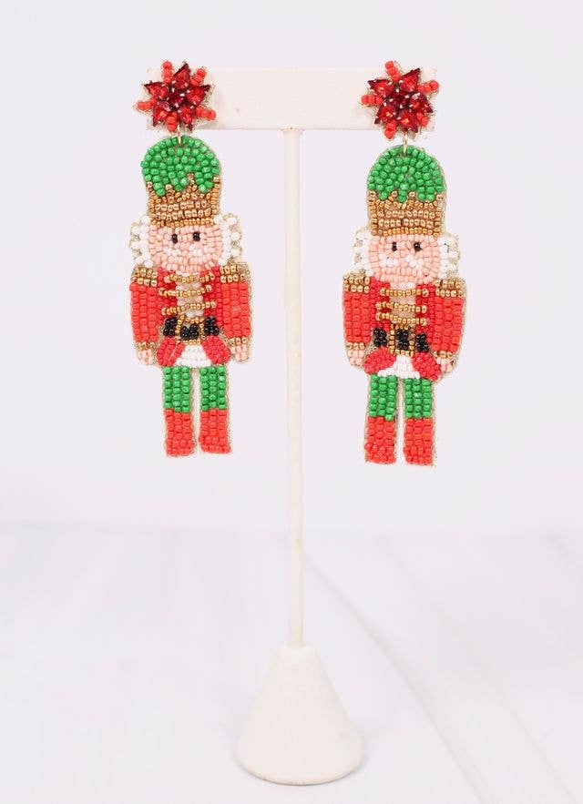 Franz Nutcracker Earring RED - BFF Here