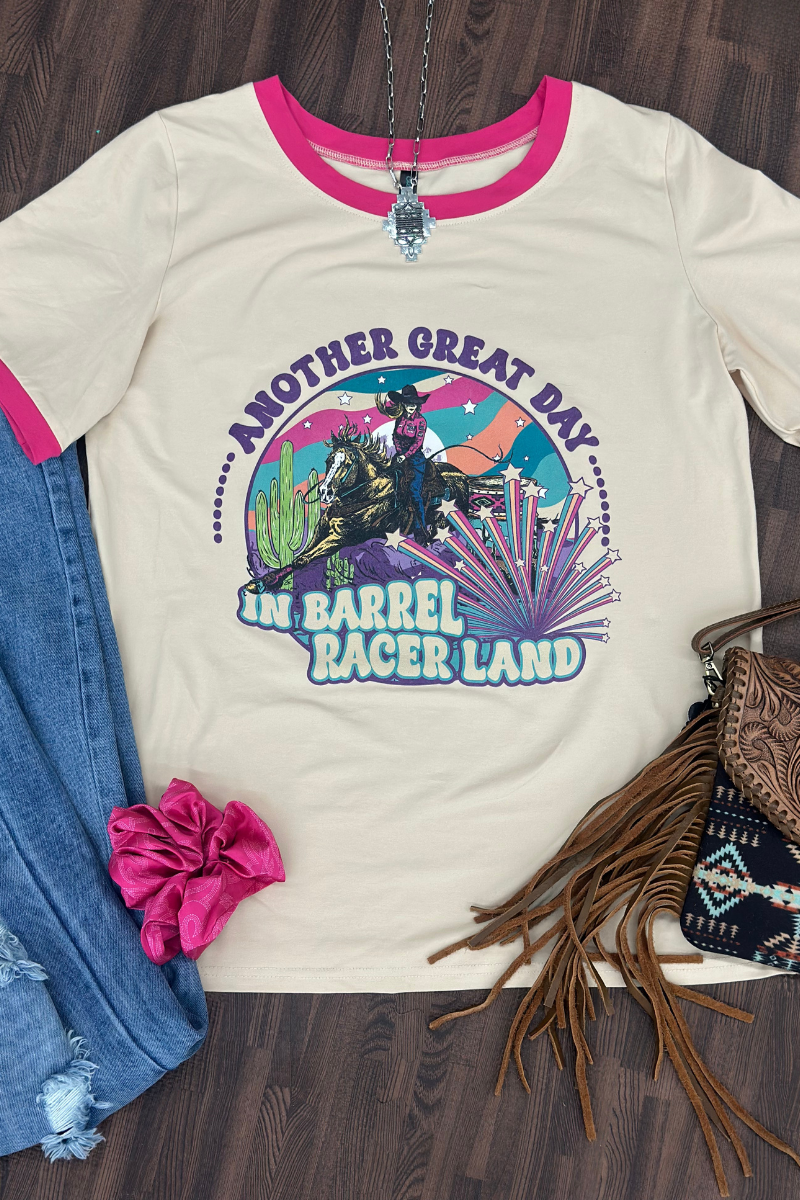 Barrel Racer Land Ringer Tee by Sterling Kreek - BFF Here