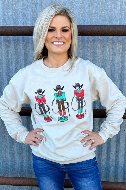 Roping Around The Christmas Tree Pullover by Sterling Kreek