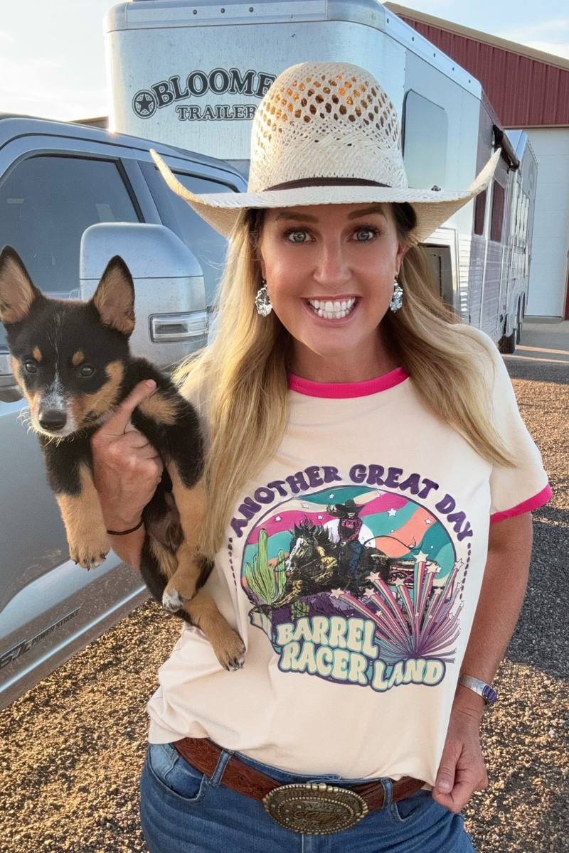 Barrel Racer Land Ringer Tee by Sterling Kreek - BFF Here