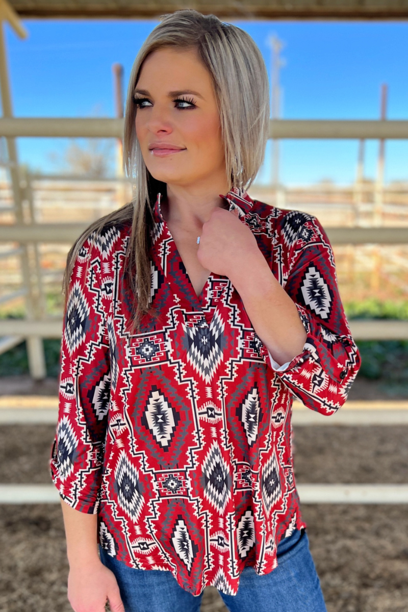 Canyon Sunset Top by Sterling Kreek - BFF Here