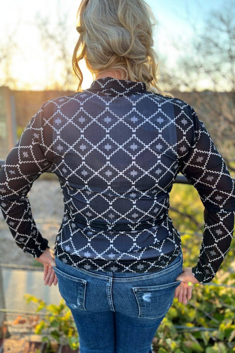 Country Nights Mesh Top by Sterling Kreek - BFF Here