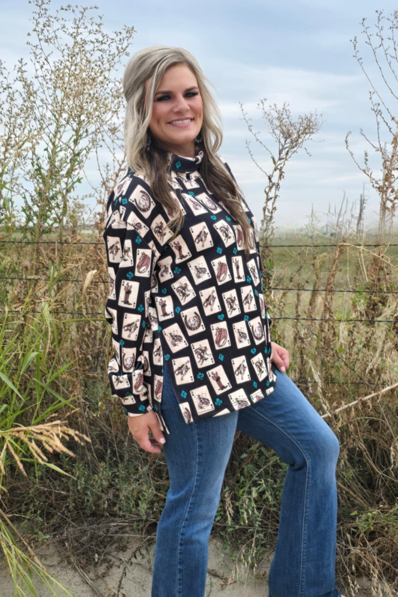 Luck Of The Brand Mock Neck by Sterling Kreek - BFF Here