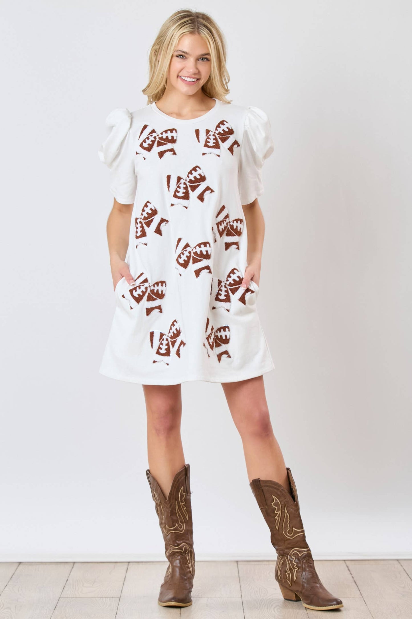 Game Day Chic: Football Bow Dress - BFF Here