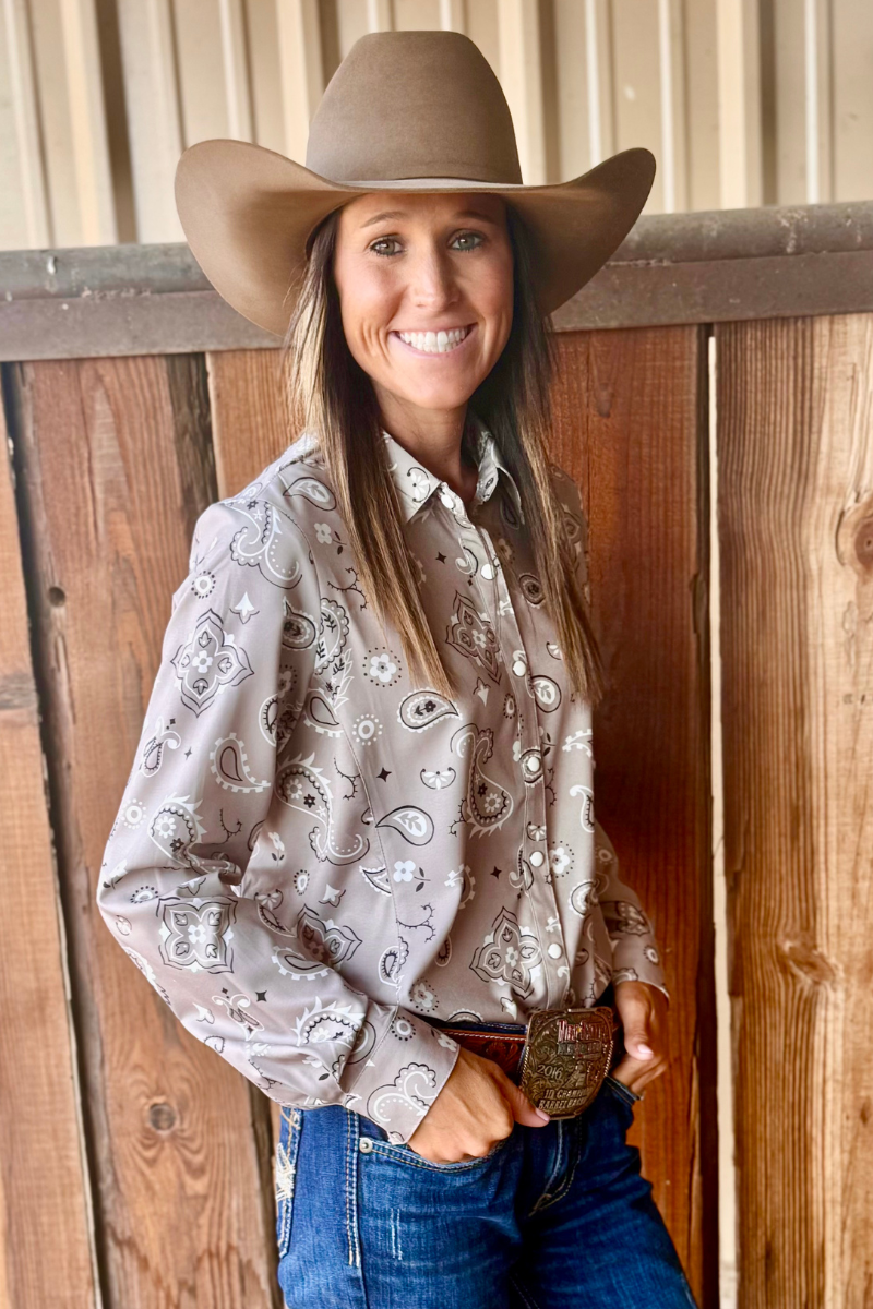 Bandana Country Button Up by Sterling Kreek - BFF Here