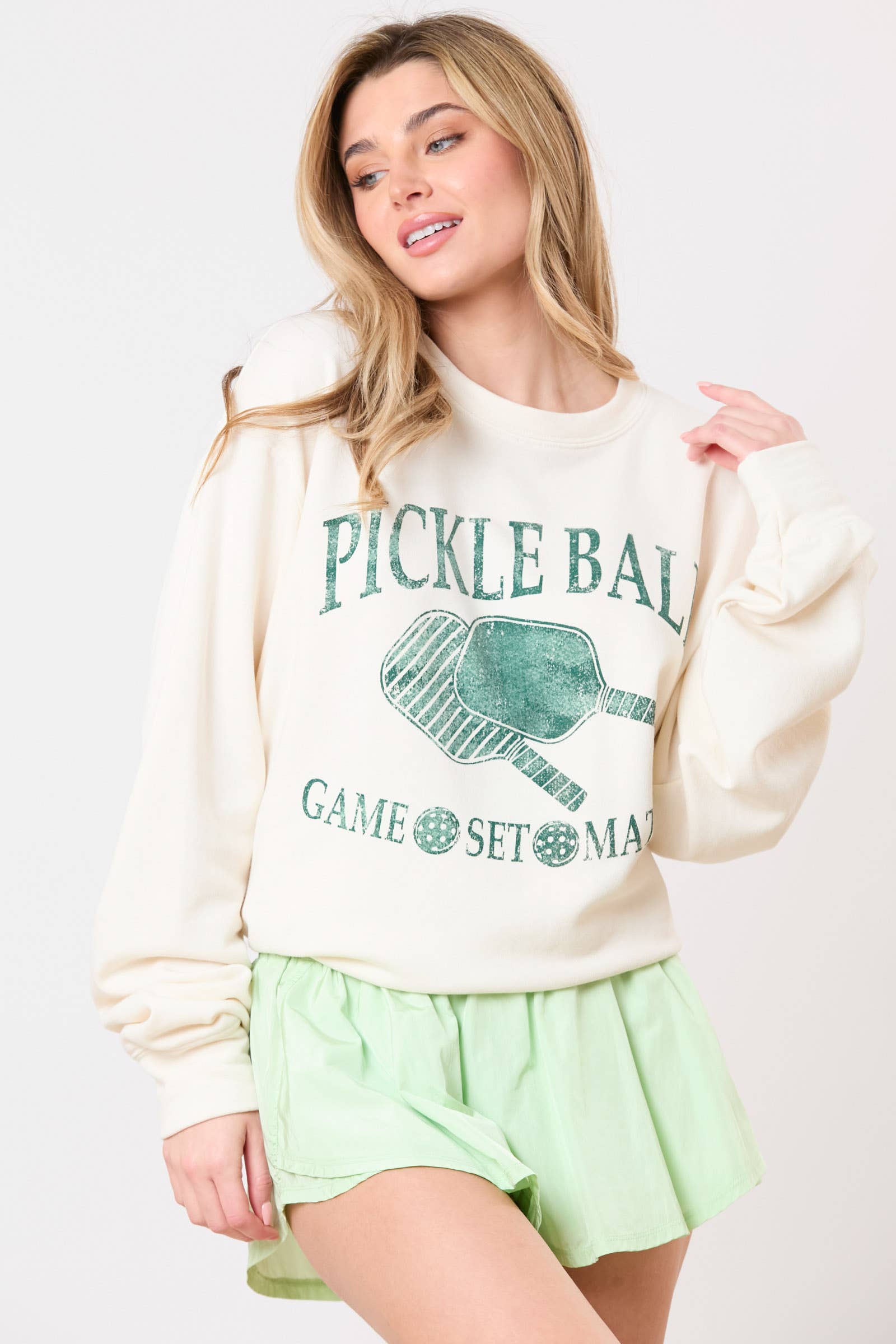 Pickleball Passion: Game, Set, Match Sweatshirt - BFF Here