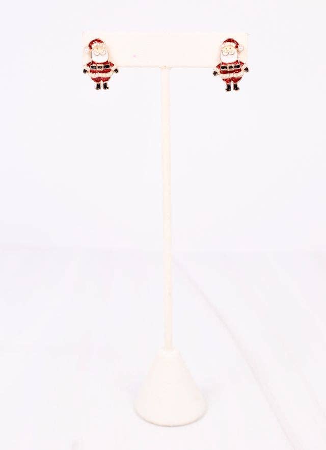 Cheery Santa Stud Earring RED - BFF Here