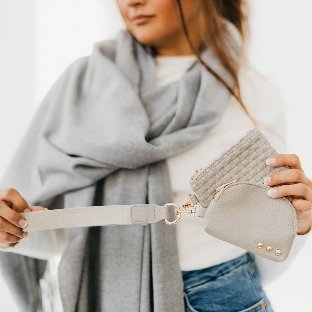Wonderlust Woven Dual Pouch Wristlet by Pretty Simple - BFF Here