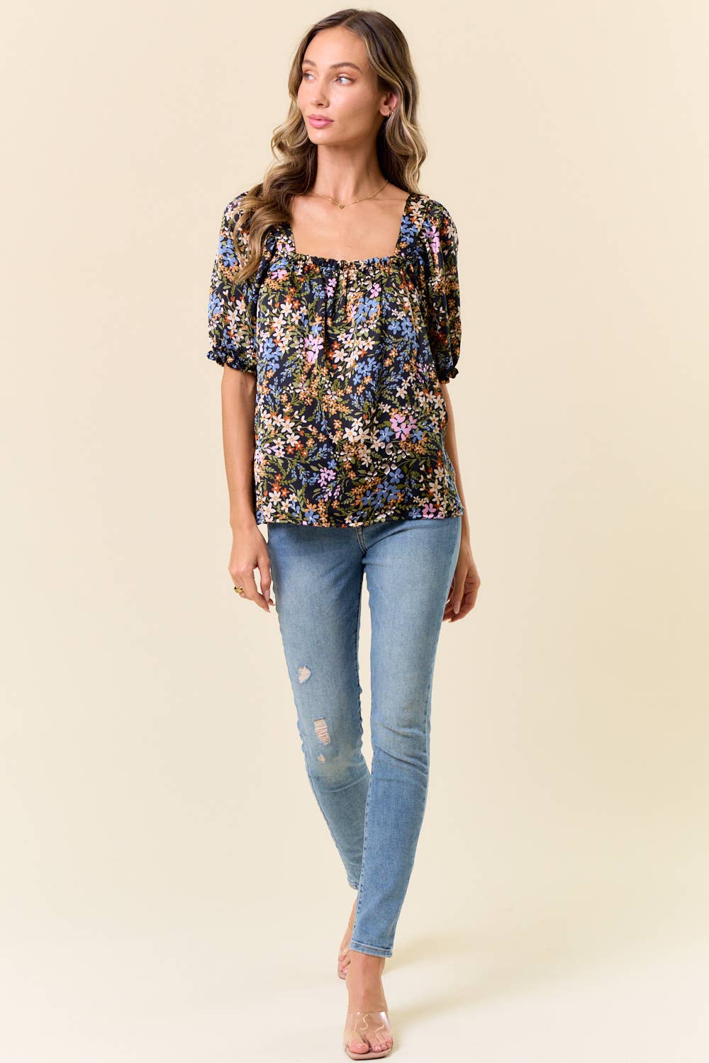 See You Soon Floral Top - BFF Here