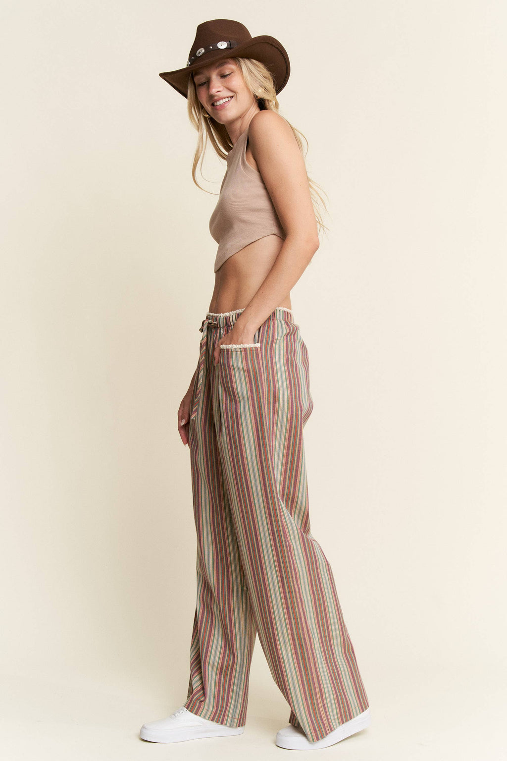 PREORDER: Eclectic Stripe Linen Pants by Jade by Jane (ETA: Beginning of October) - BFF Here