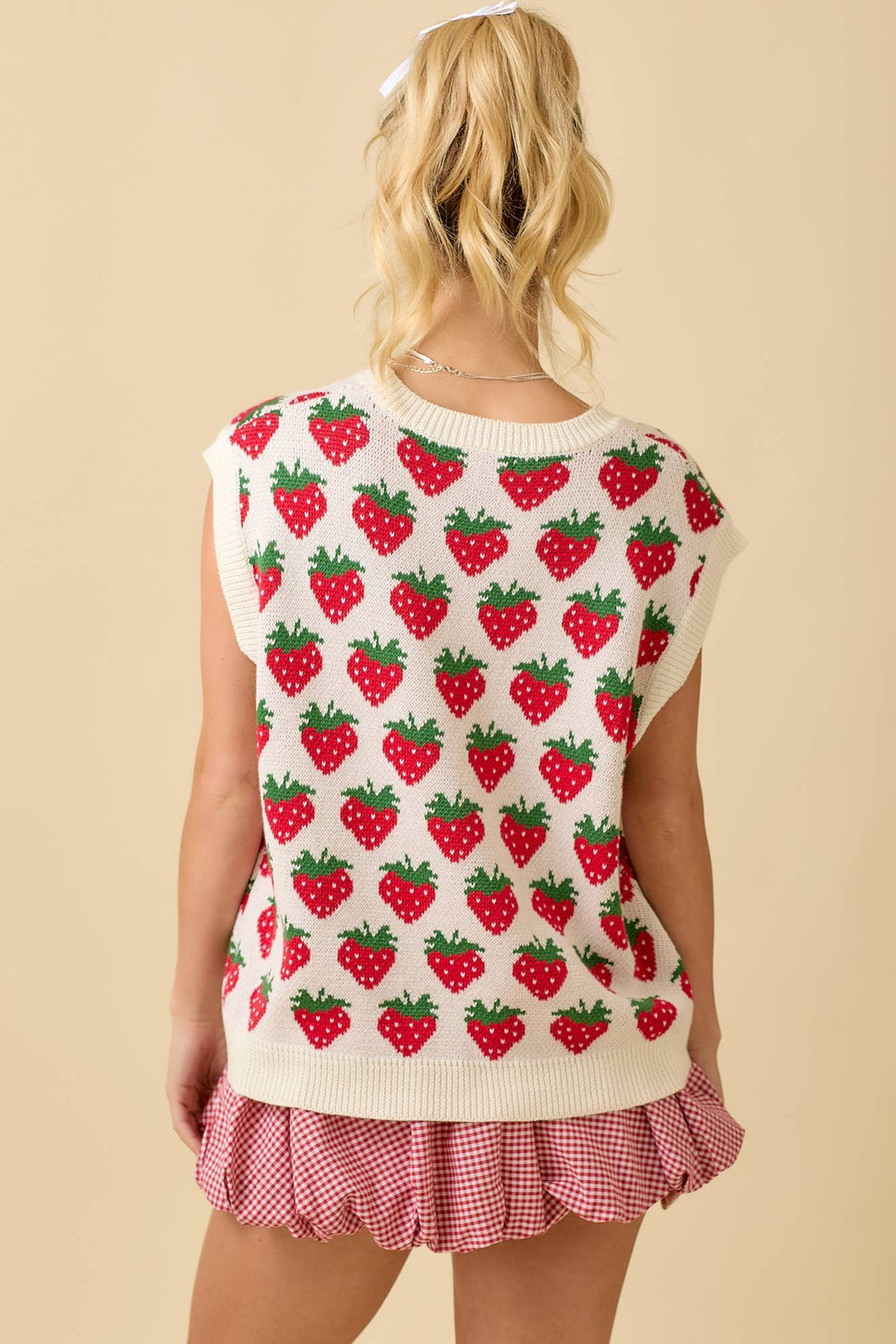 Strawberry Fields Sweater Vest by Main Strip - BFF Here