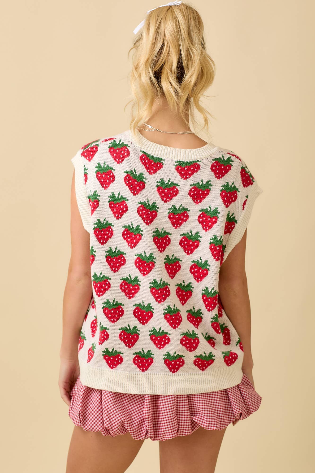 Strawberry Fields Sweater Vest by Main Strip - BFF Here