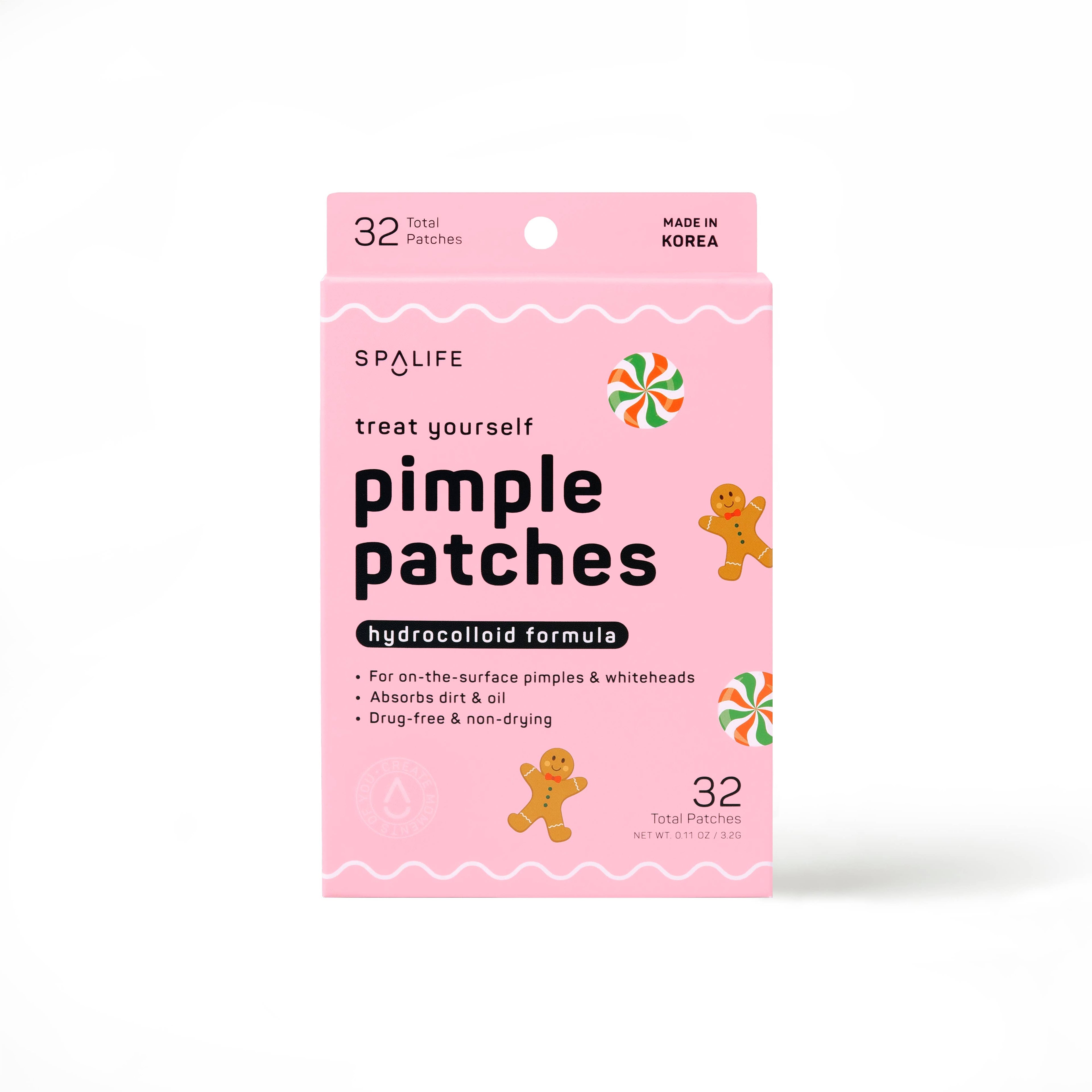 Holiday Gingerbread & Candies Hydrocolloid Pimple Patches - BFF Here