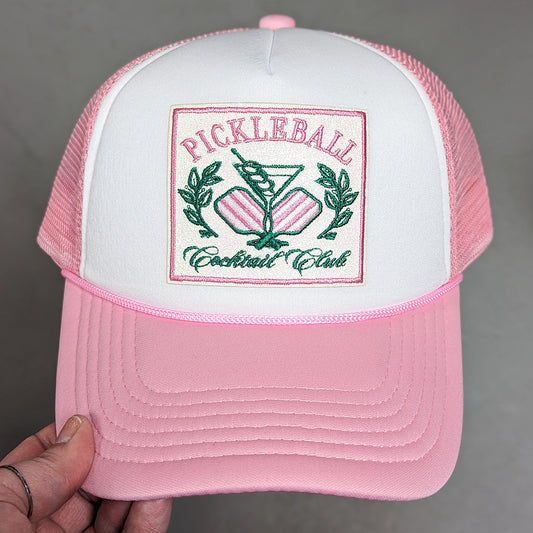 Pickleball Cocktail Club Trucker Hat - BFF Here